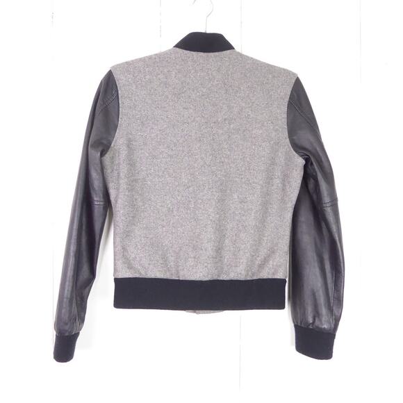 True Religion Varsity Jacket Womens SZ XS Leather Sleeves Wool Blend Body EUC - Picture 9 of 10
